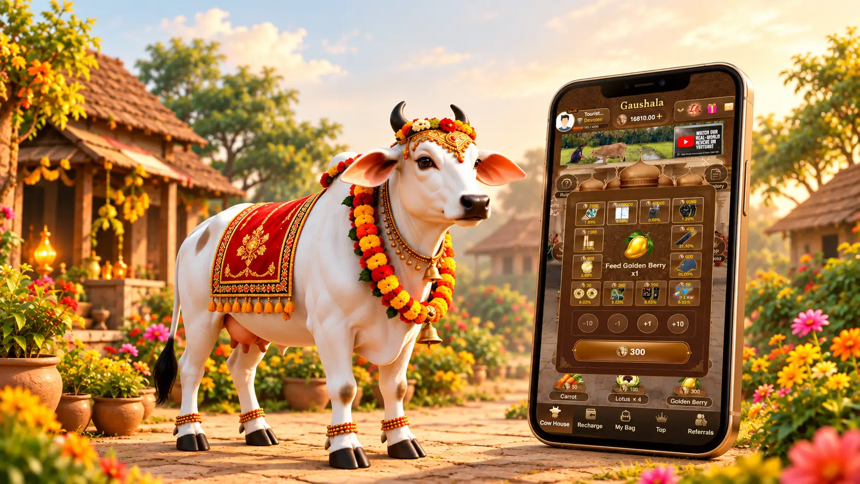 Cowhouse cow game how it works